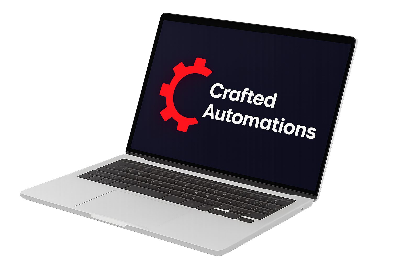 Laptop image with company logo